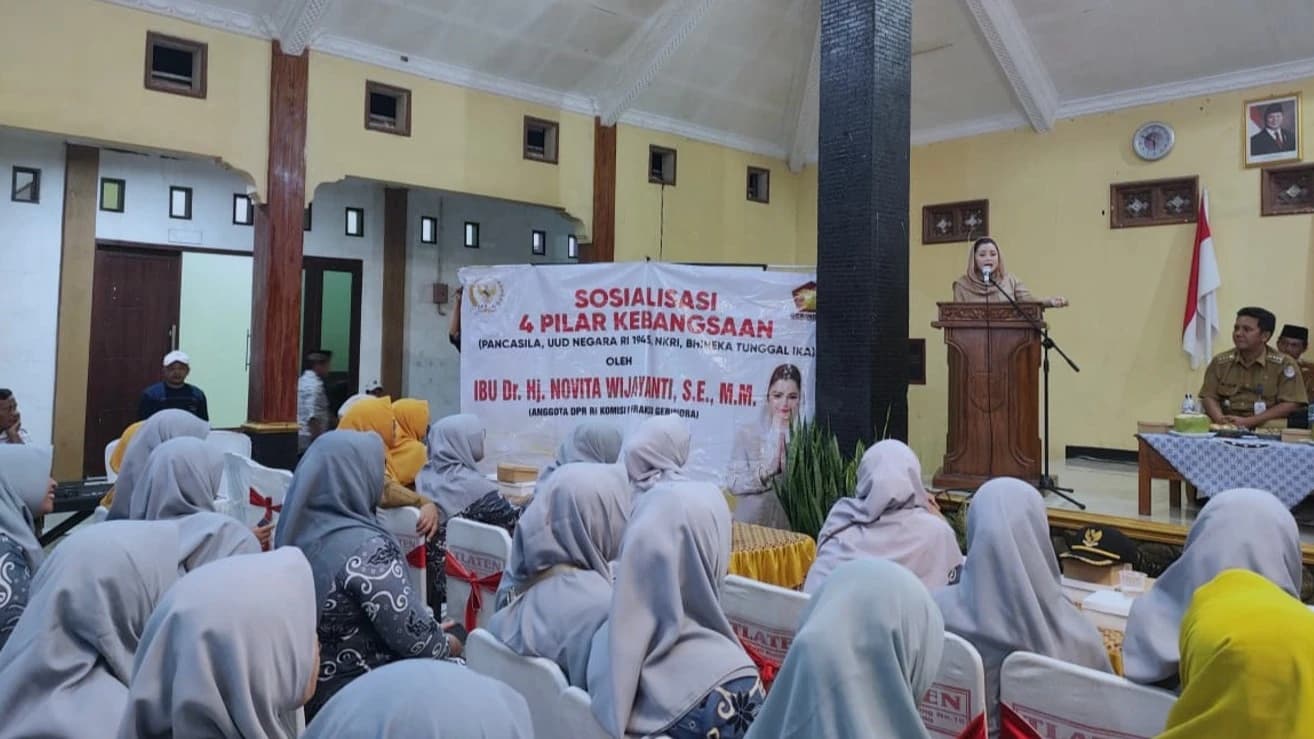 Novita Wijayanti Dorong Kesadaran Konstitusional Warga Lewat Sosialisasi Empat Pilar Kebangsaan
