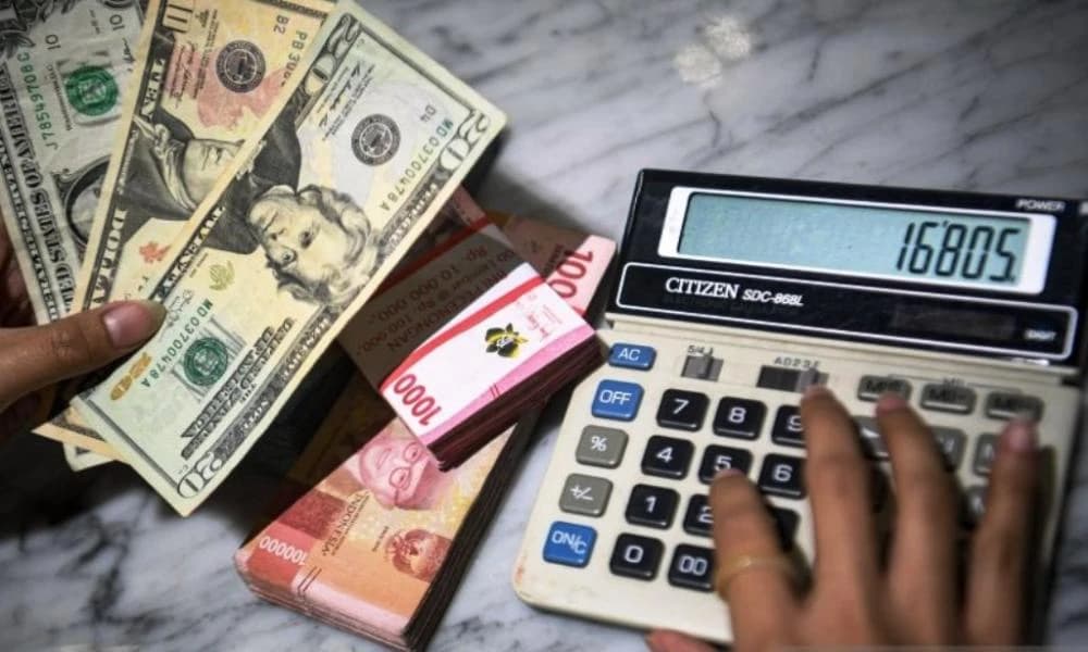 Gambar Ilustrasi Rupiah Menurun