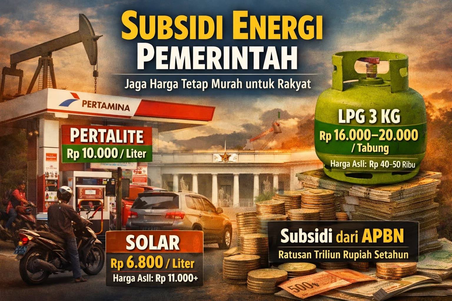 Fakta di lapangan menunjukkan bahwa harga energi yang dinikmati masyarakat saat ini jauh di bawah harga keekonomian.