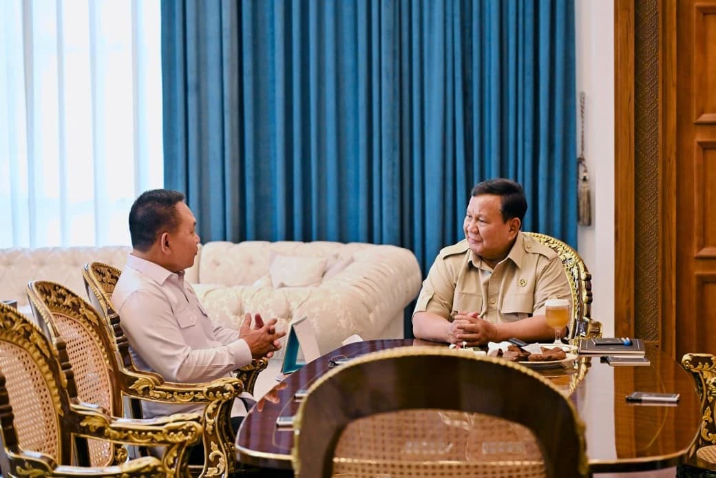 Pertemuan tersebut membahas perkembangan situasi pertahanan dan keamanan nasional di tengah dinamika geopolitik global.